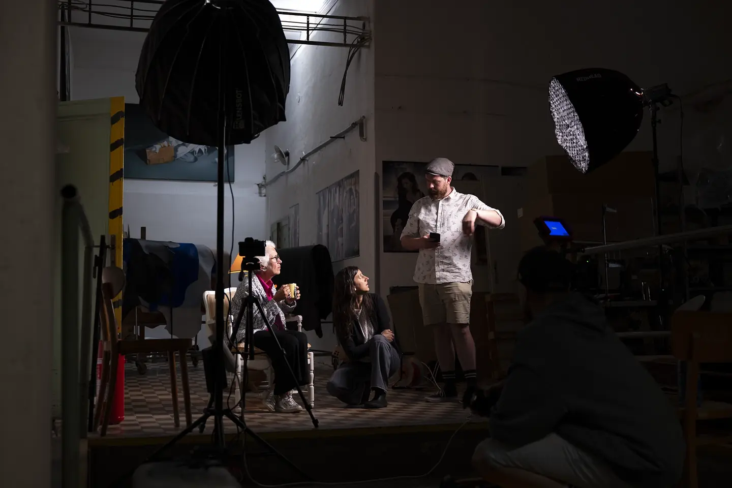 Příprava rozhovoru s pamětnicí pro film Kam zmizely její sny